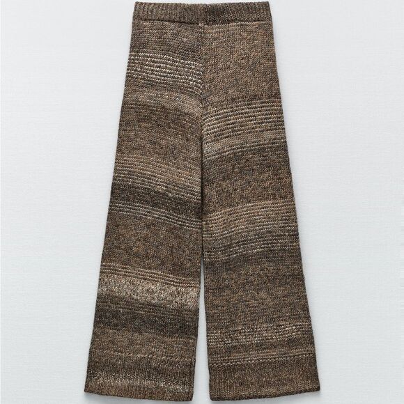 Zara Rustic Knit Pants New - Picture 4 of 4